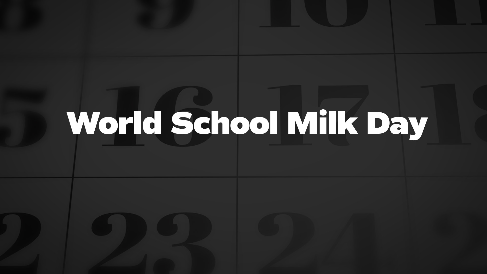 Title image for World School Milk Day