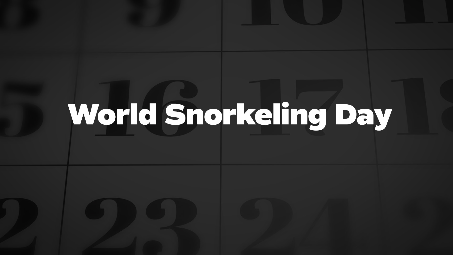 Title image for World Snorkeling Day