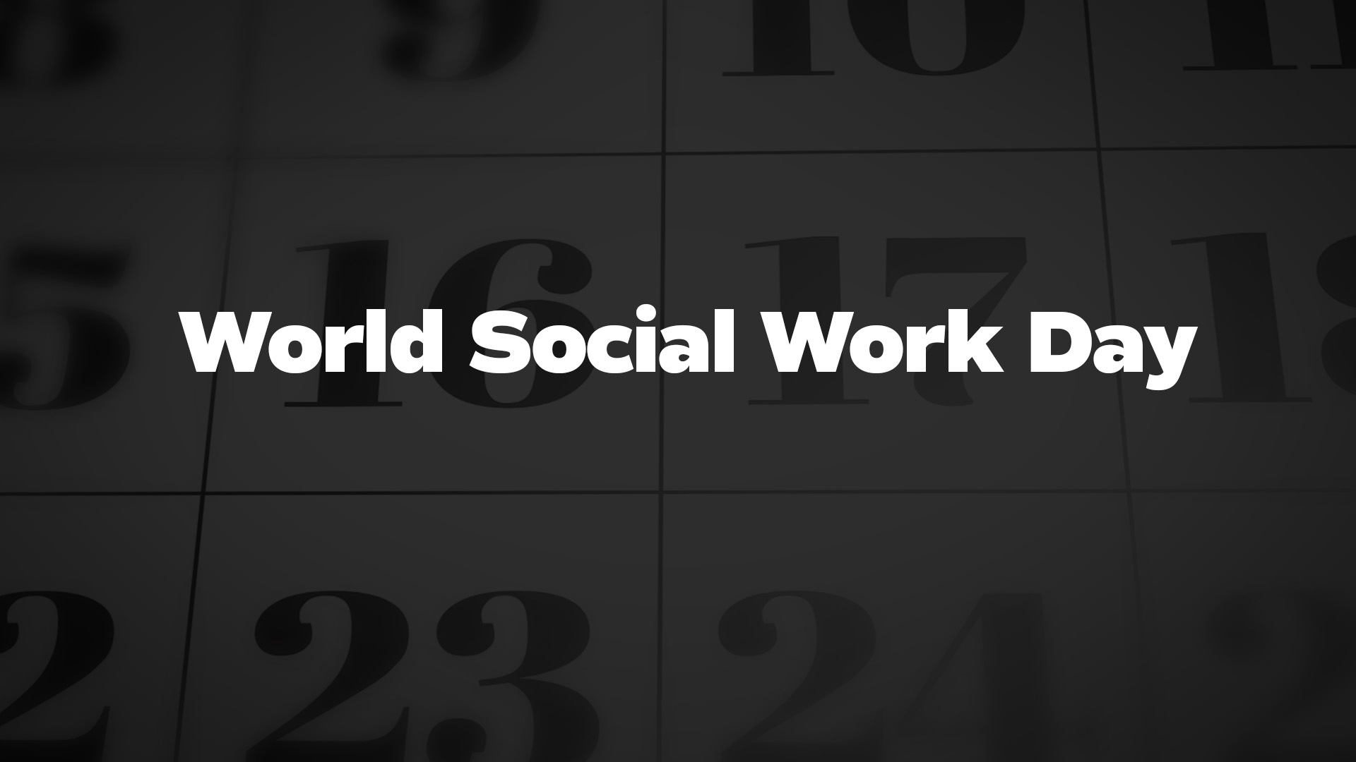 Title image for World Social Work Day
