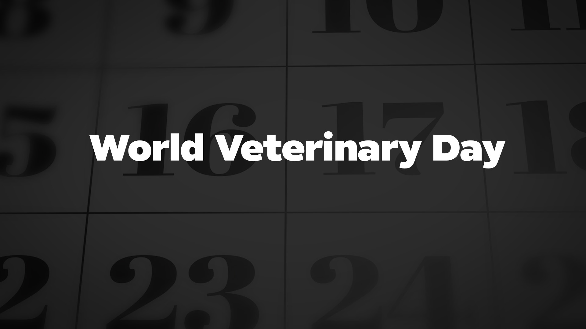 Title image for World Veterinary Day