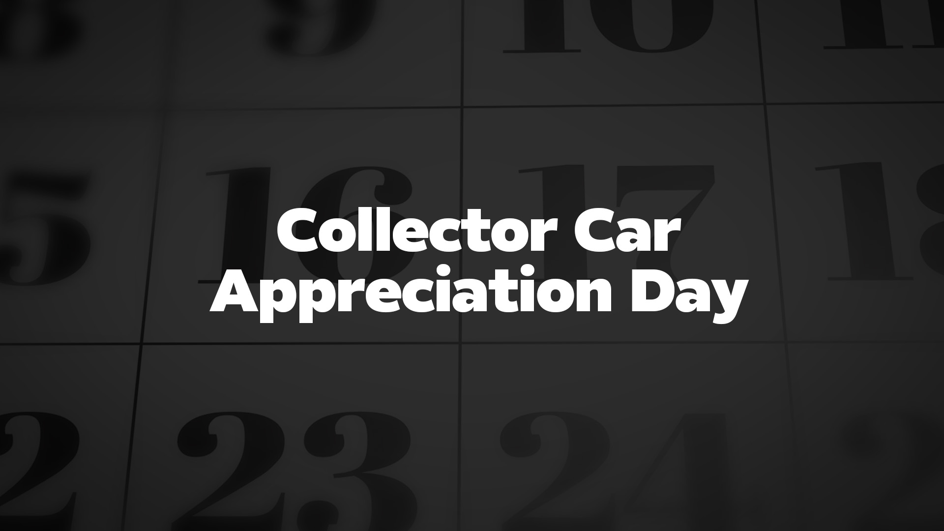 Title image for Collector Car Appreciation Day