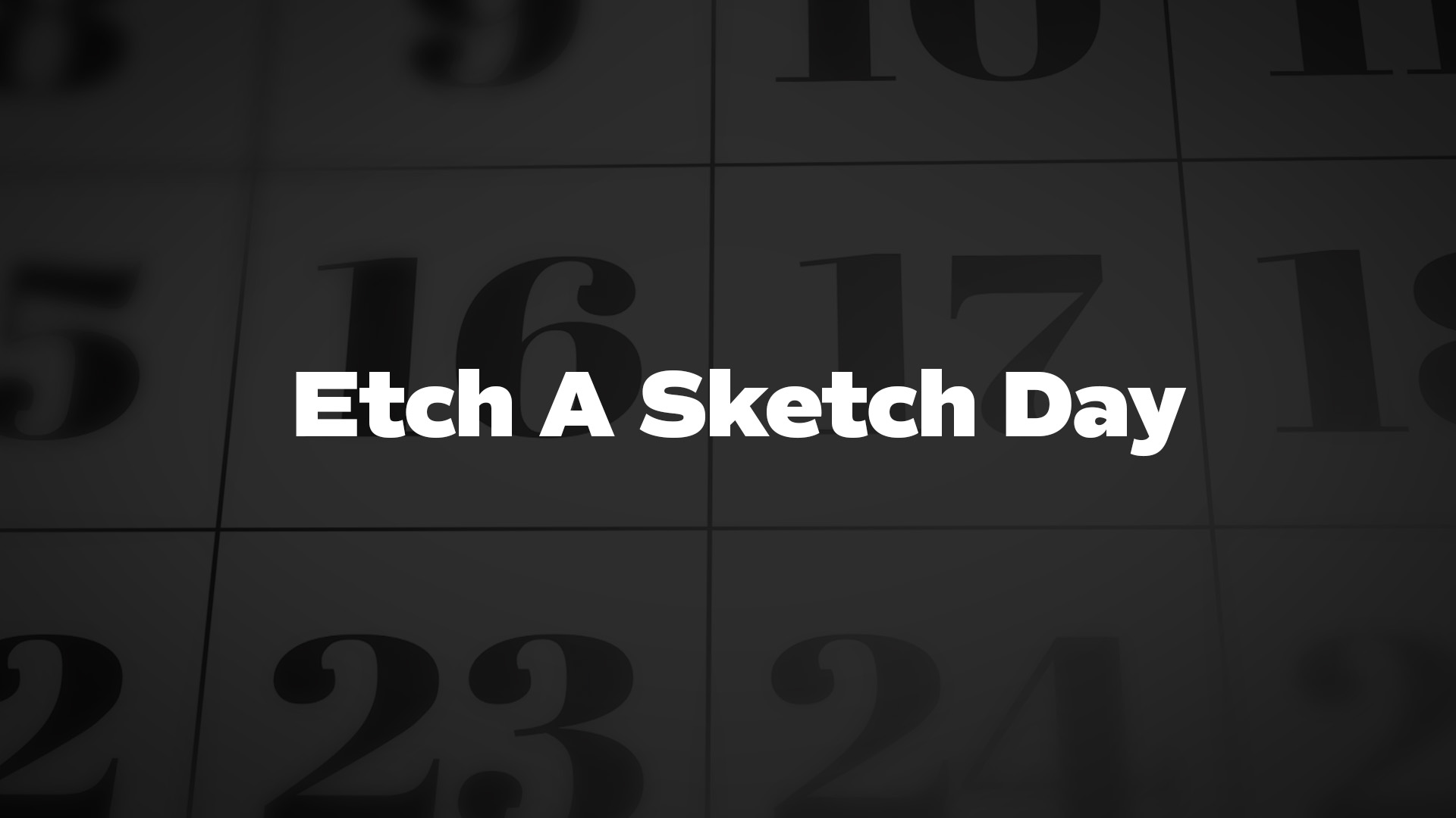 Title image for Etch A Sketch Day