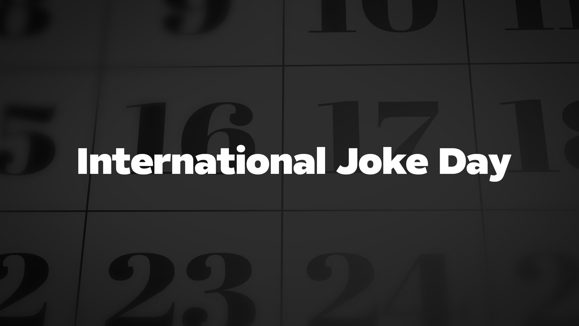 Title image for International Joke Day