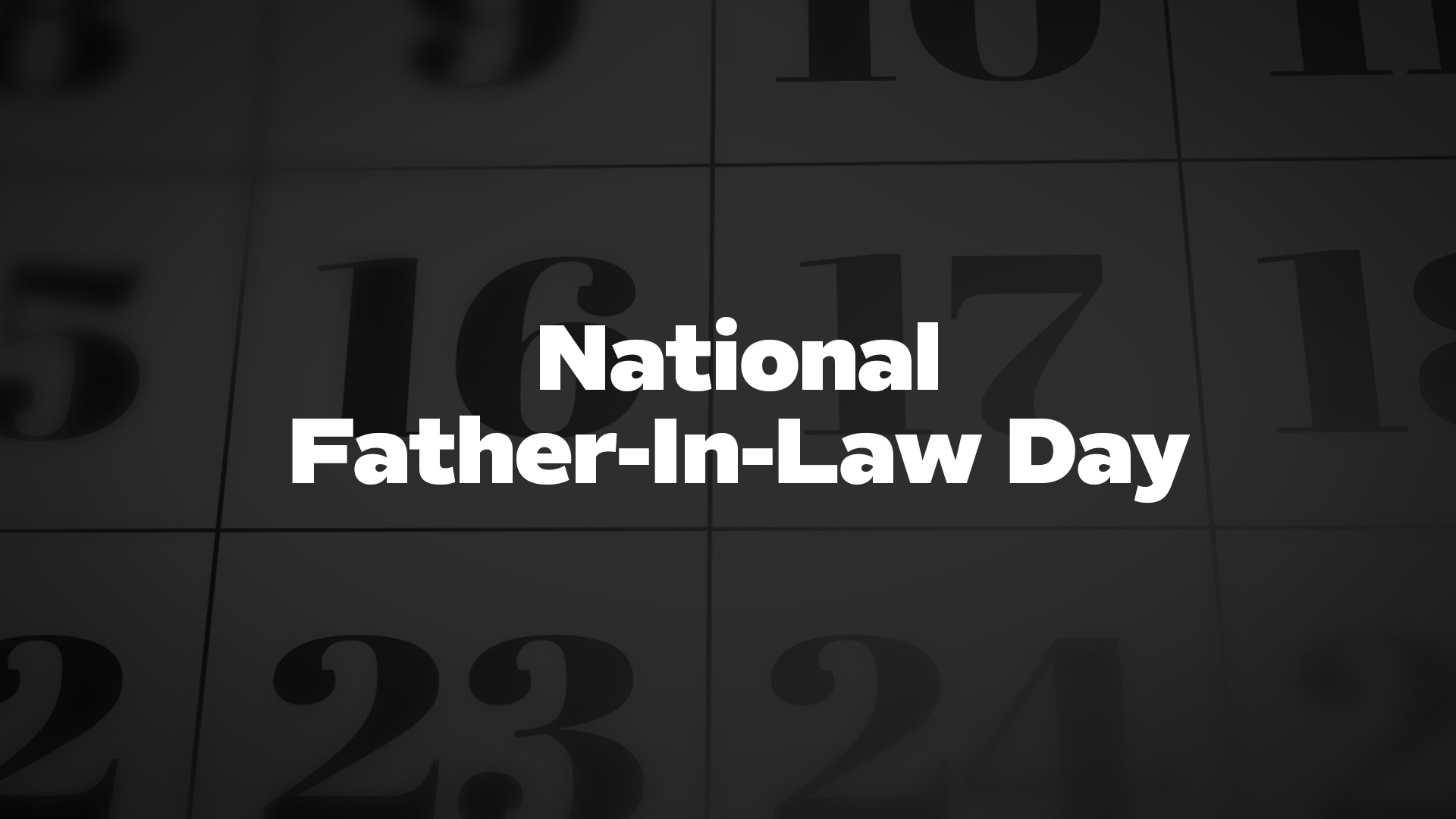 Title image for National Father-In-Law Day