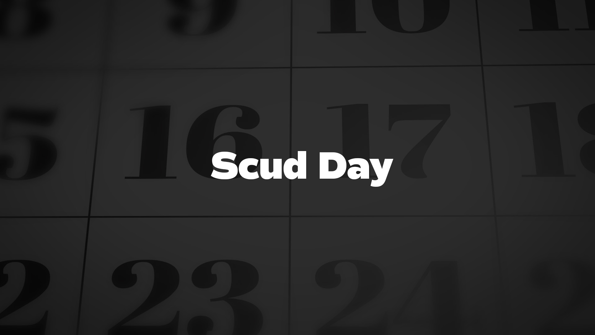 Title image for Scud Day