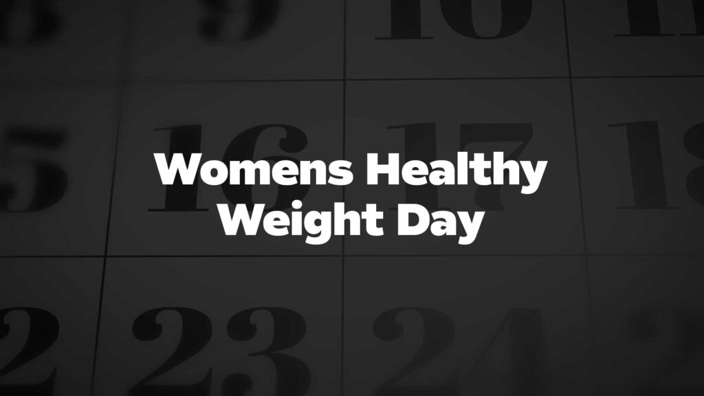 Title image for Womens Healthy Weight Day