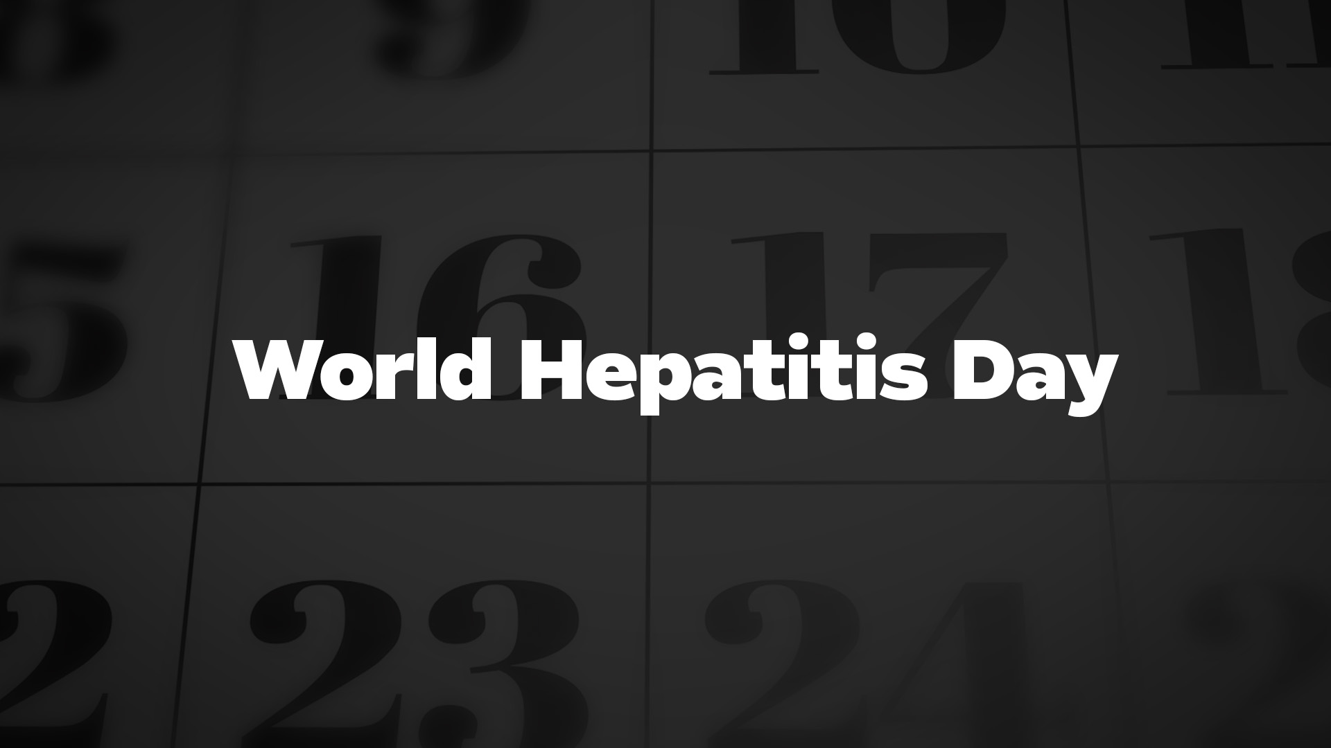 Title image for World Hepatitis Day