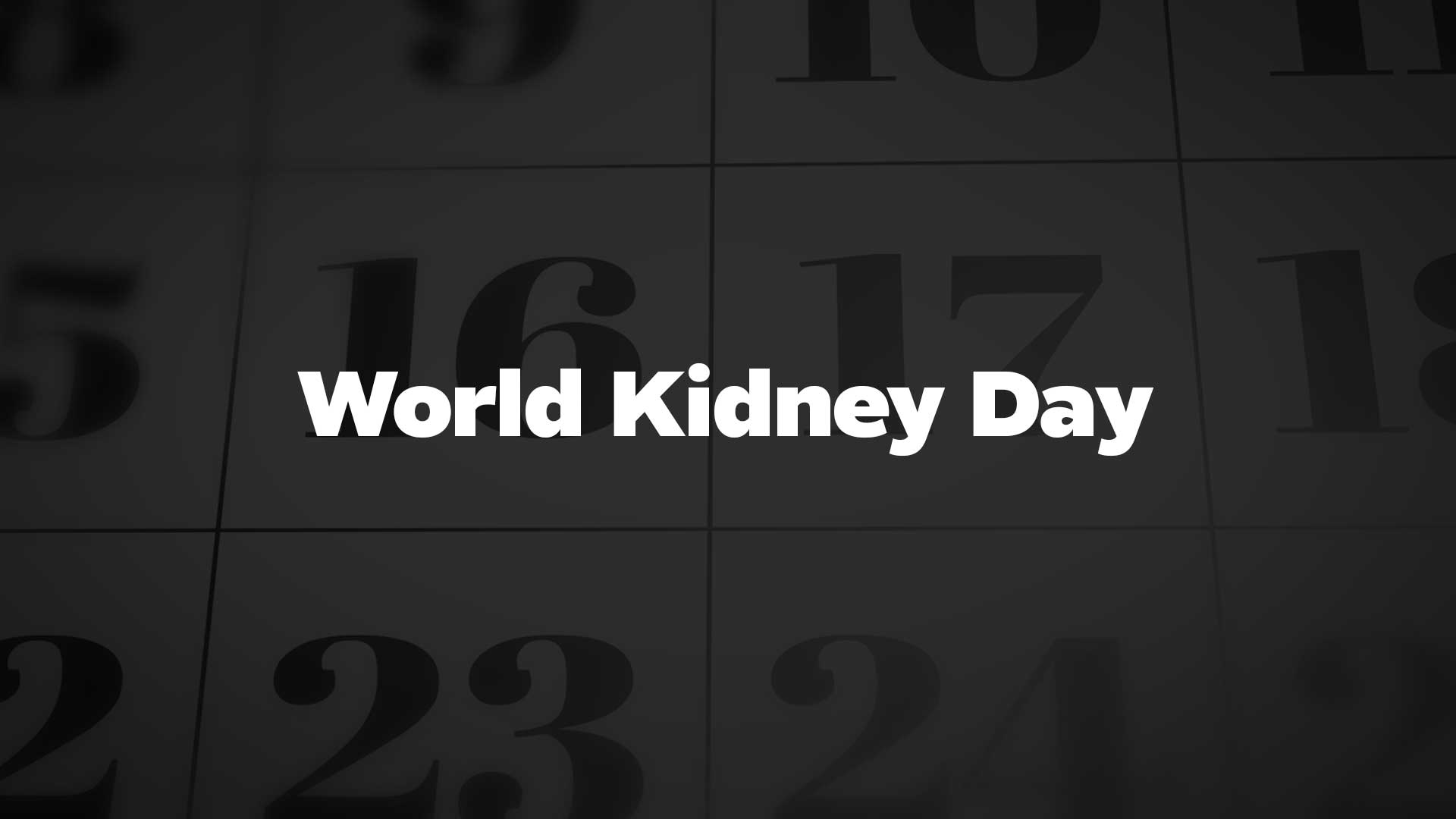 Title image for World Kidney Day