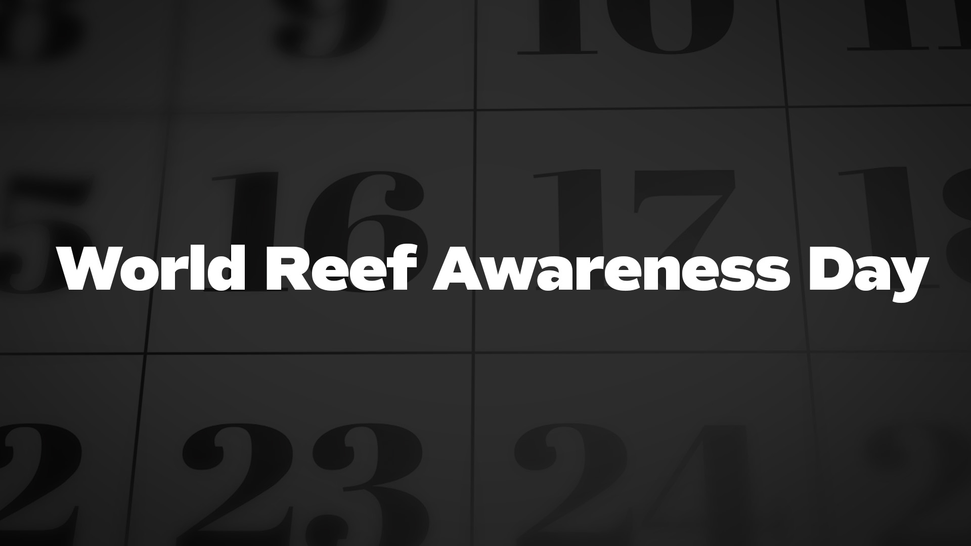 Title image for World Reef Awareness Day