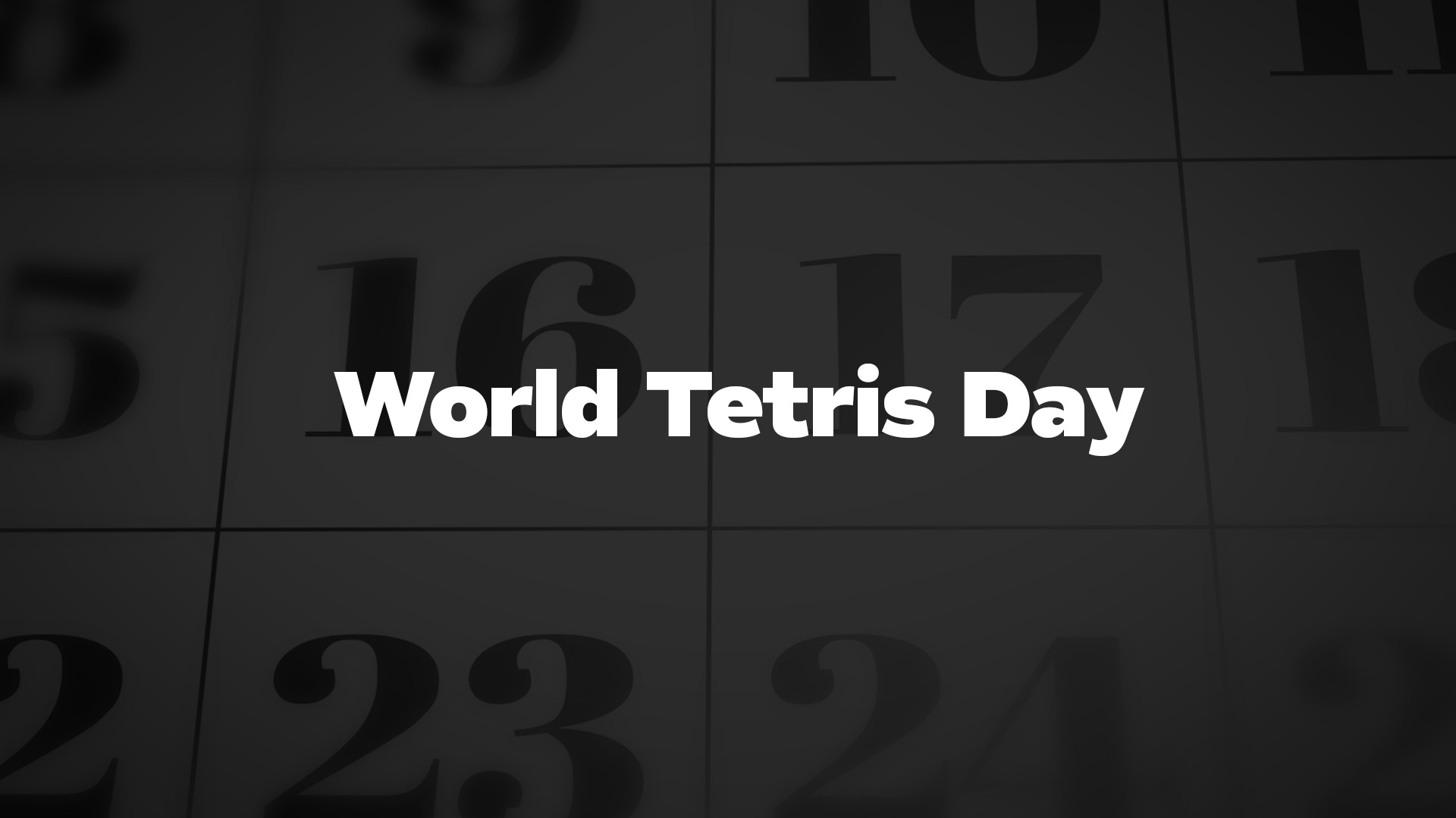 Title image for World Tetris Day