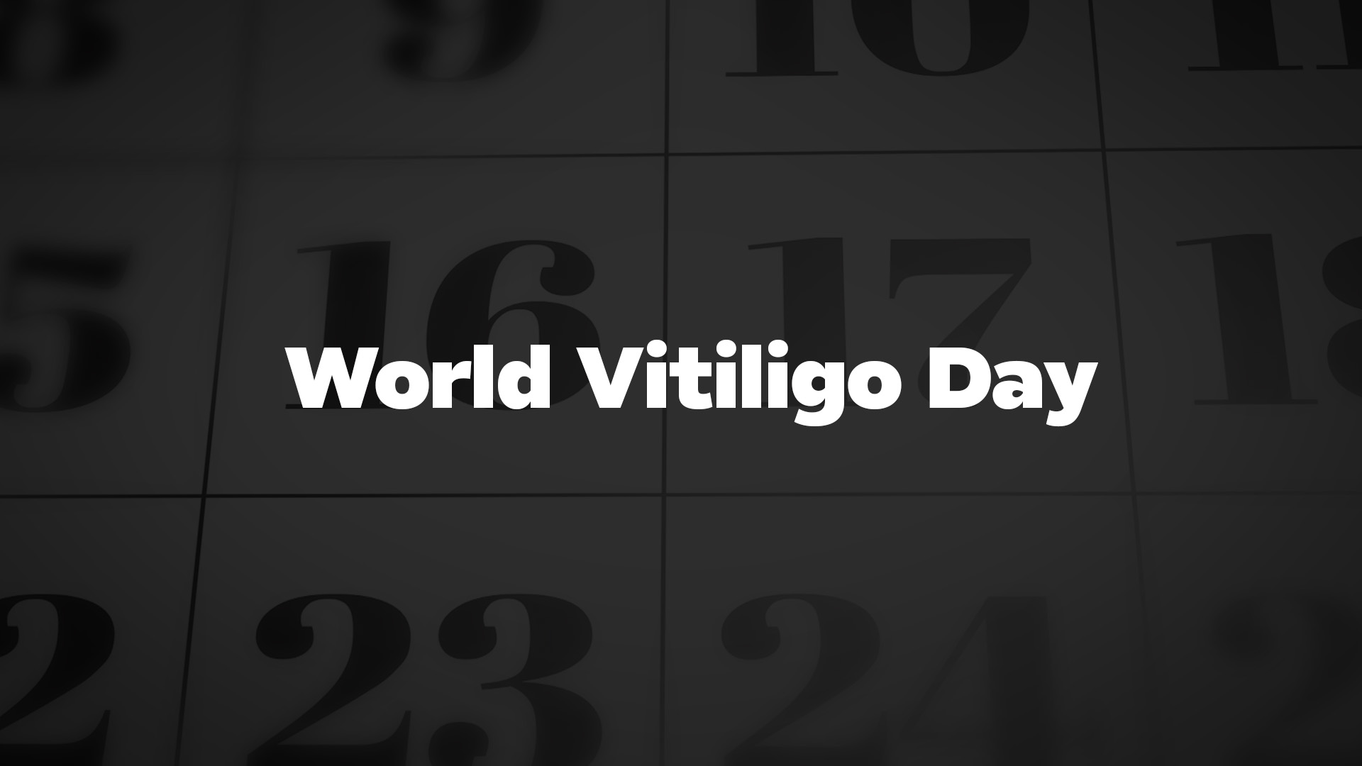 Title image for World Vitiligo Day