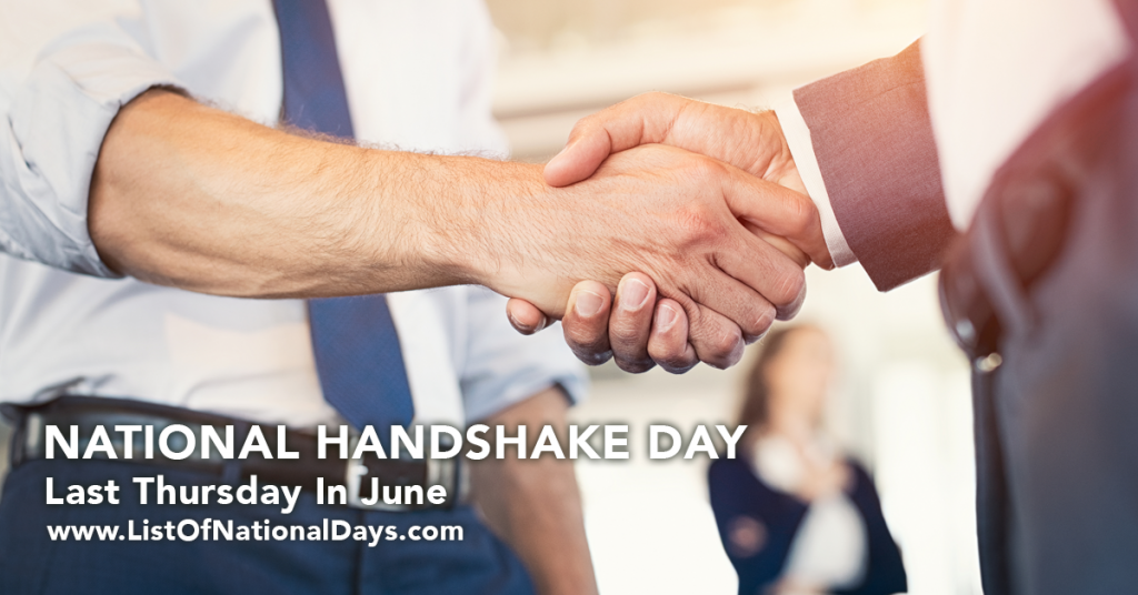 National Handshake Day List of National Days