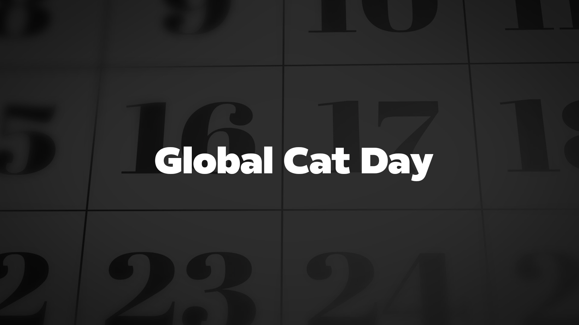 Title image for Global Cat Day