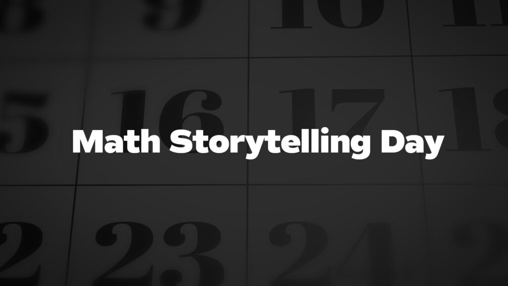Title image for Math Storytelling Day