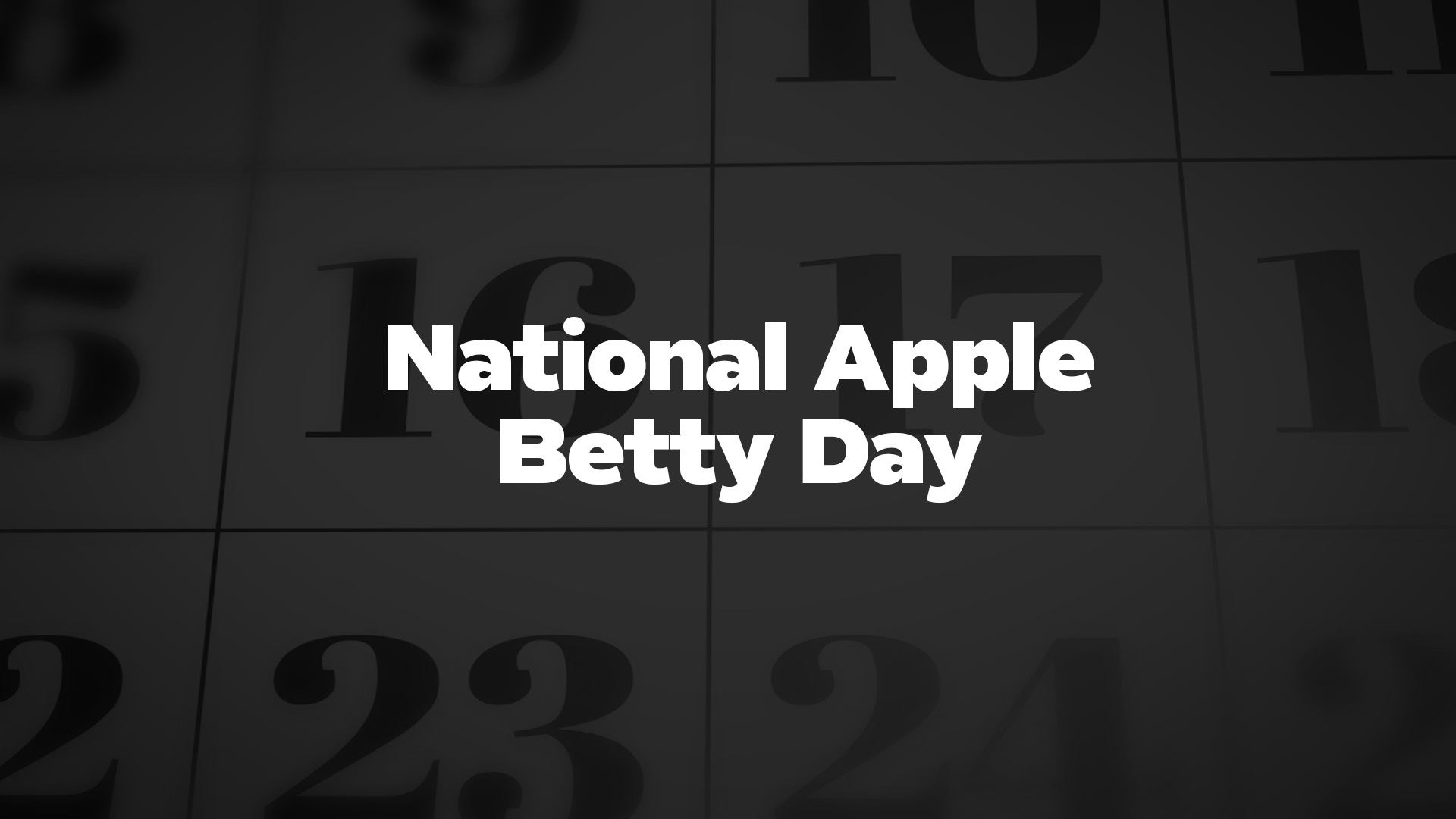 Title image for National Apple Betty Day