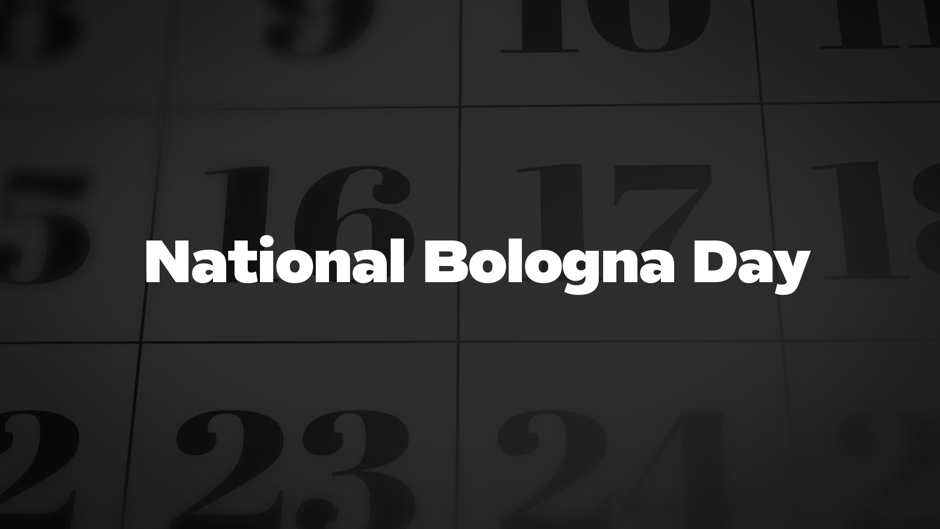 Title image for National Bologna Day