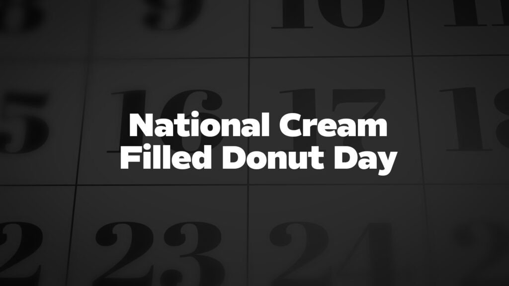 Title image for National Cream Filled Donut Day