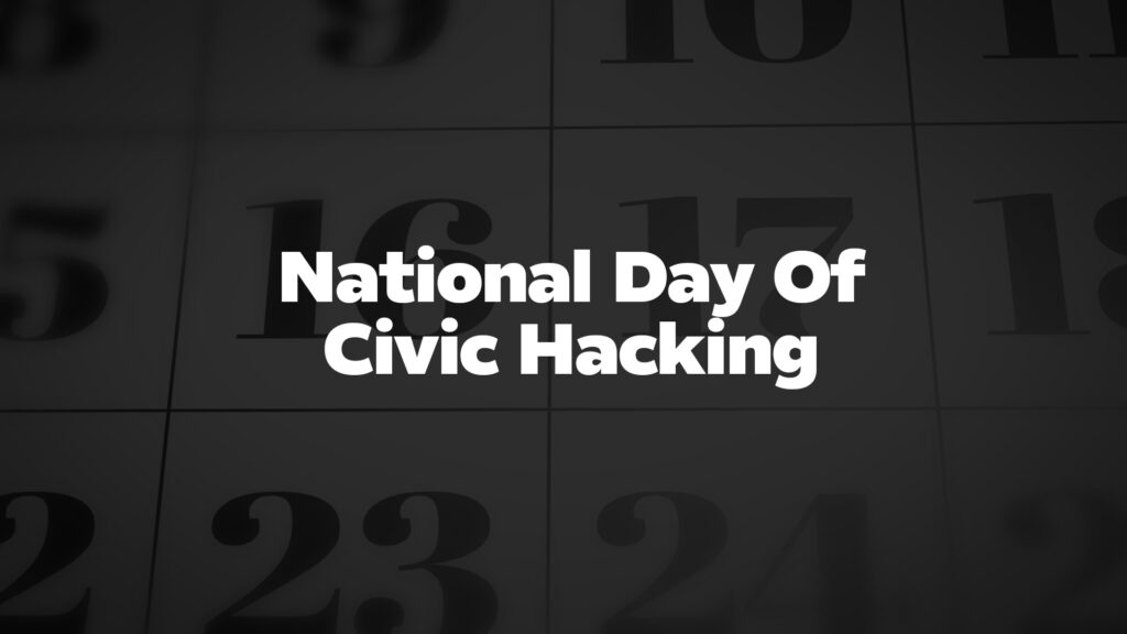 Title image for National Day Of Civic Hacking