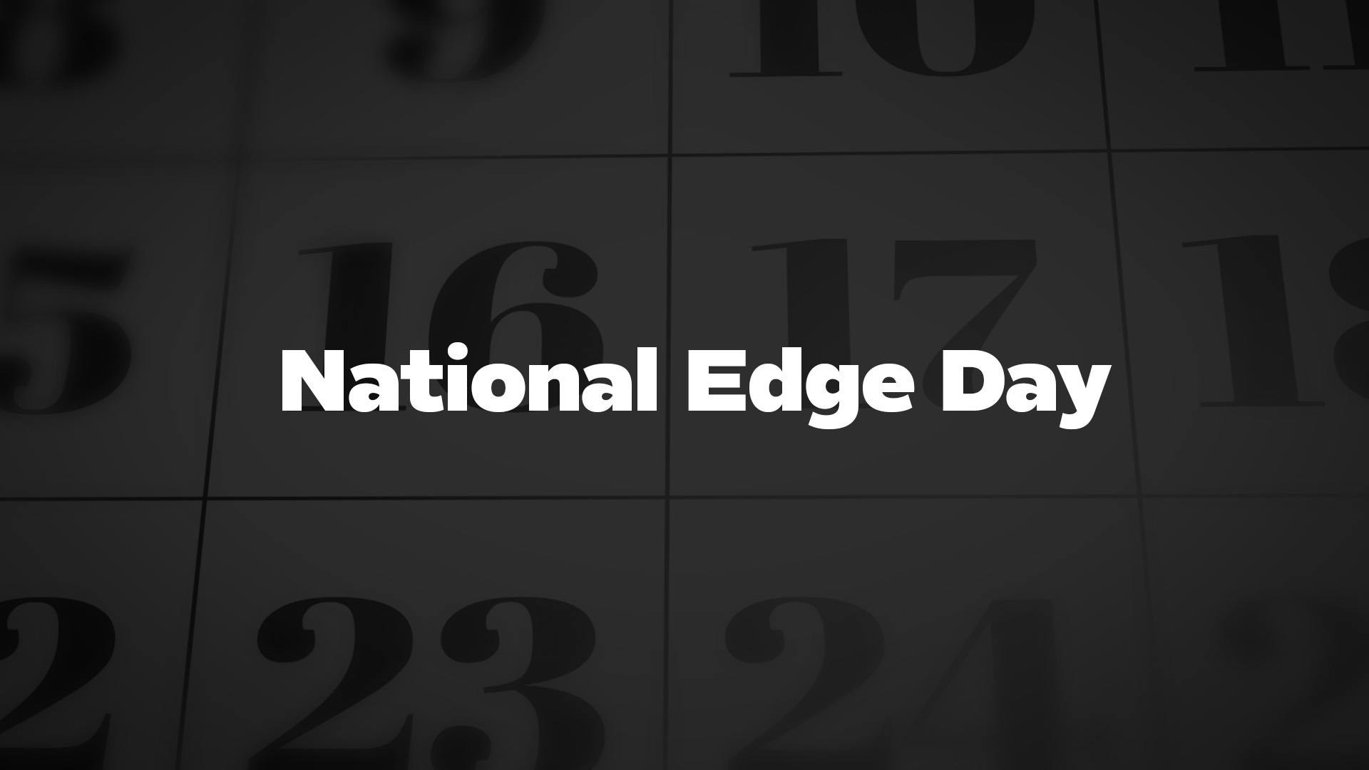 Title image for National Edge Day