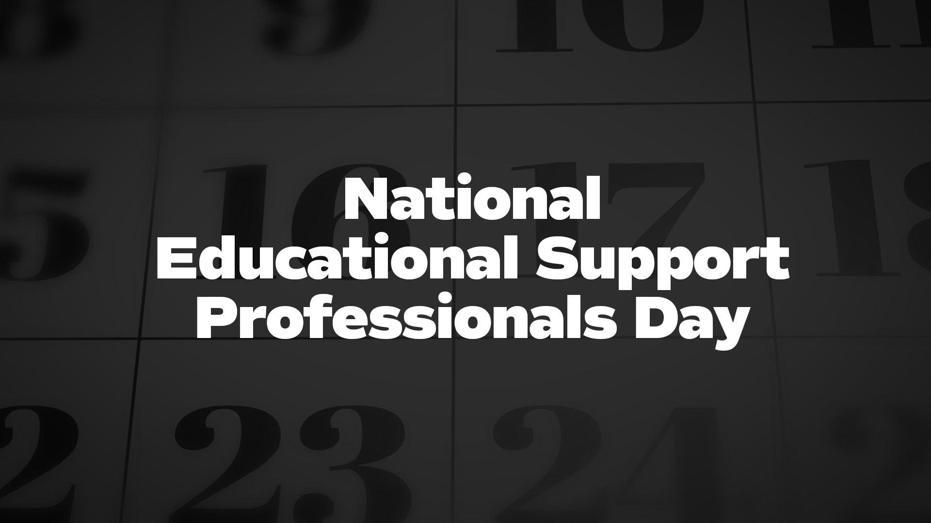 Title image for National Educational Support Professionals Day