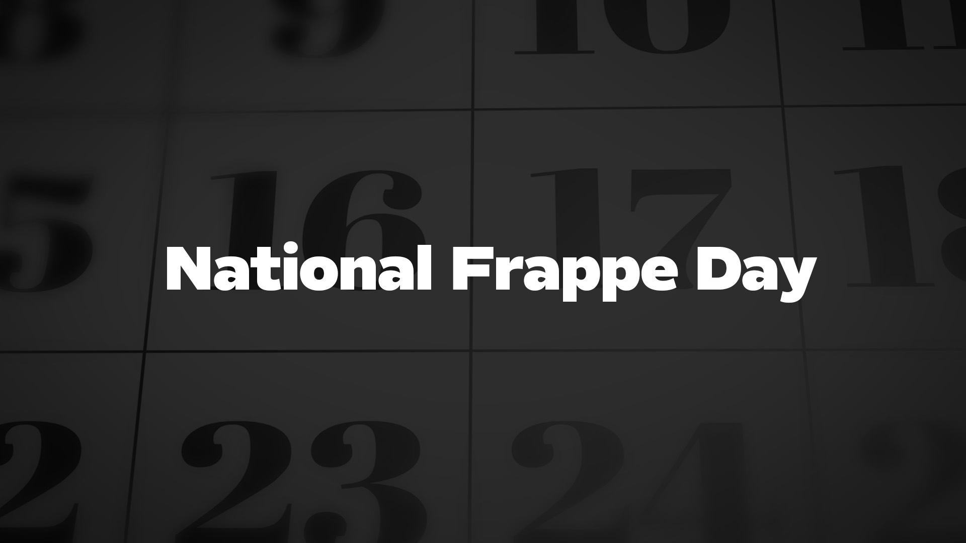 Title image for National Frappe Day