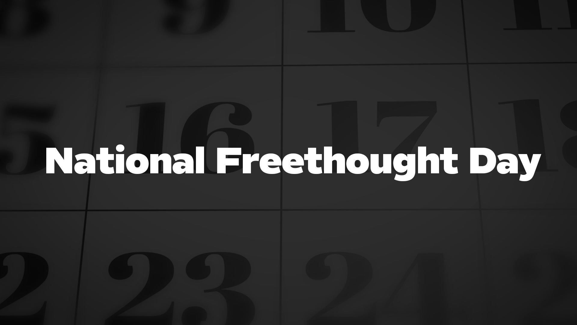 Title image for National Freethought Day