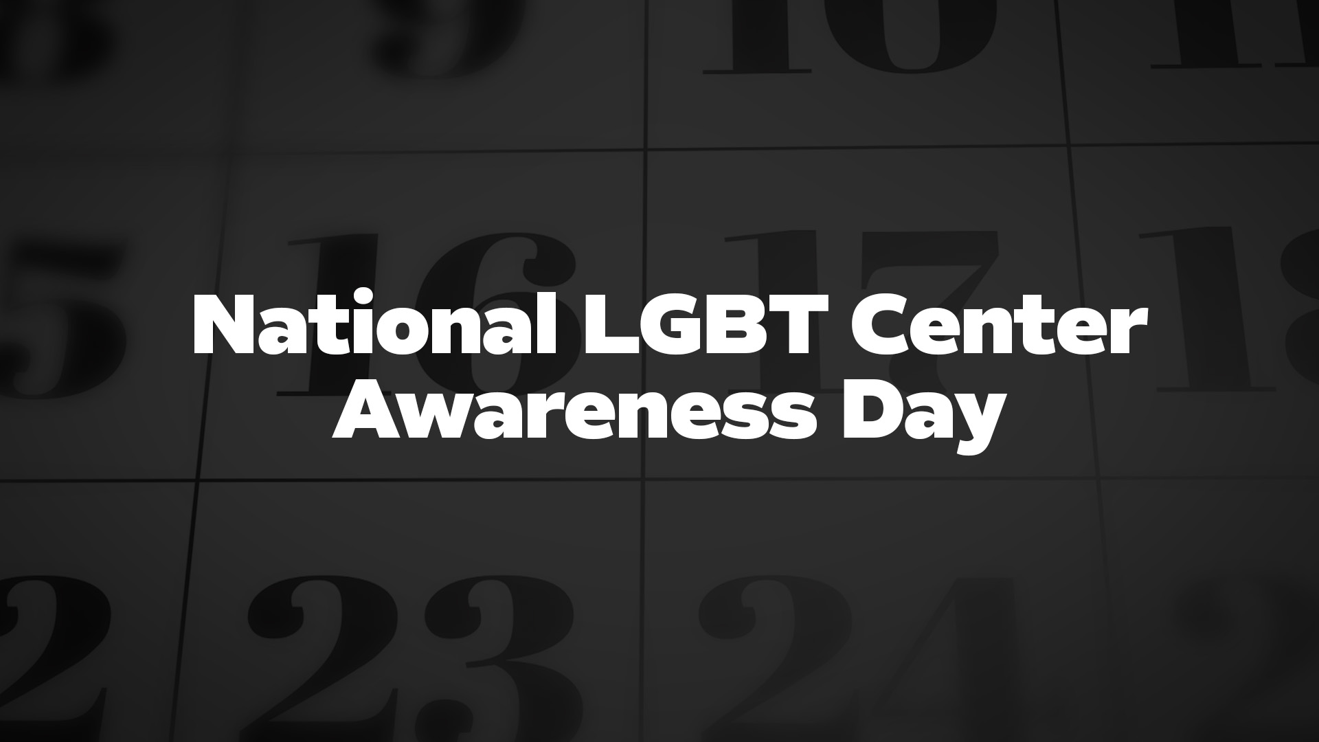 Title image for National Lgbt Center Awareness Day