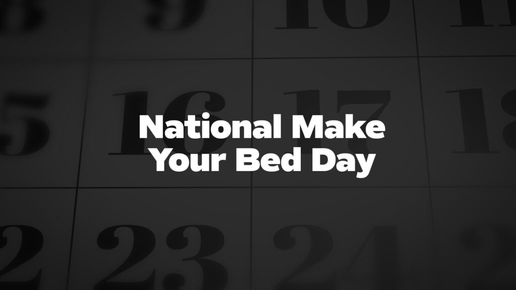 Title image for National Make Your Bed Day