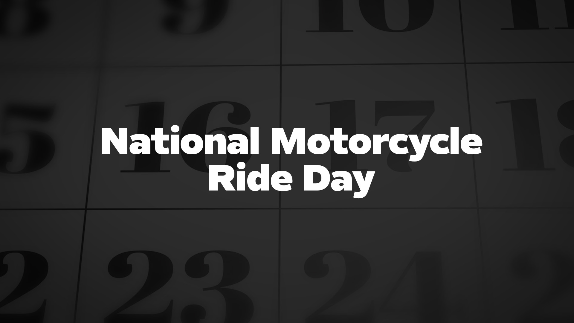 Title image for National Motorcycle Ride Day