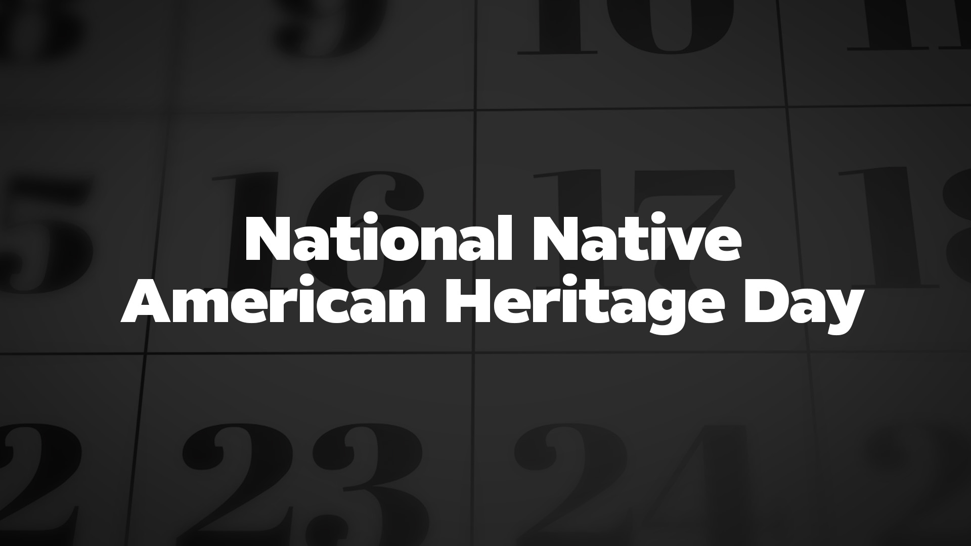 Title image for National Native American Heritage Day