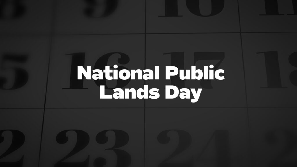 Title image for National Public Lands Day