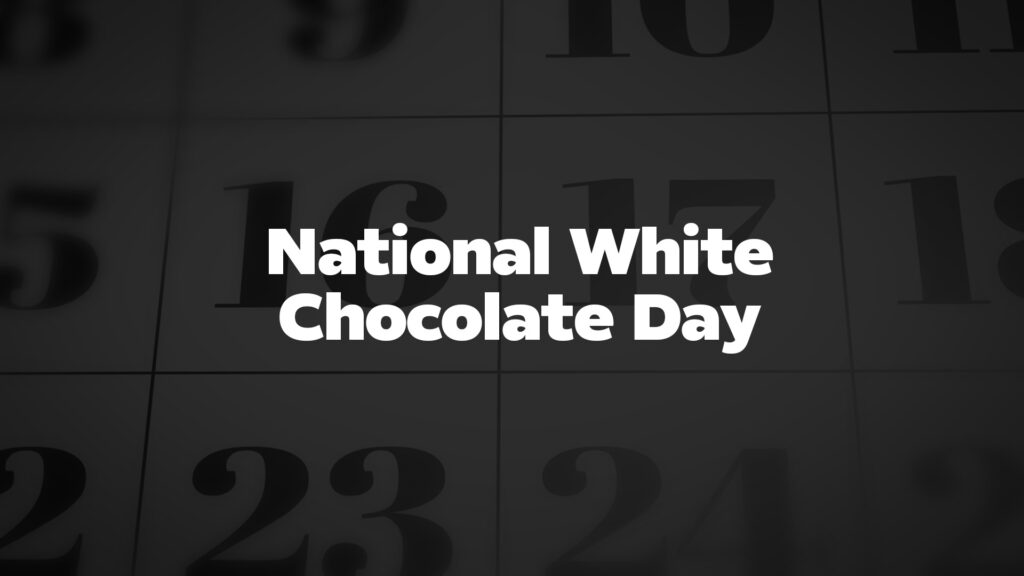 Title image for National White Chocolate Day