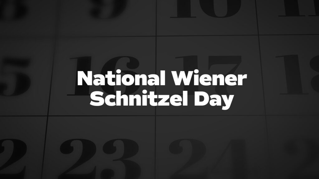 Title image for National Wiener Schnitzel Day