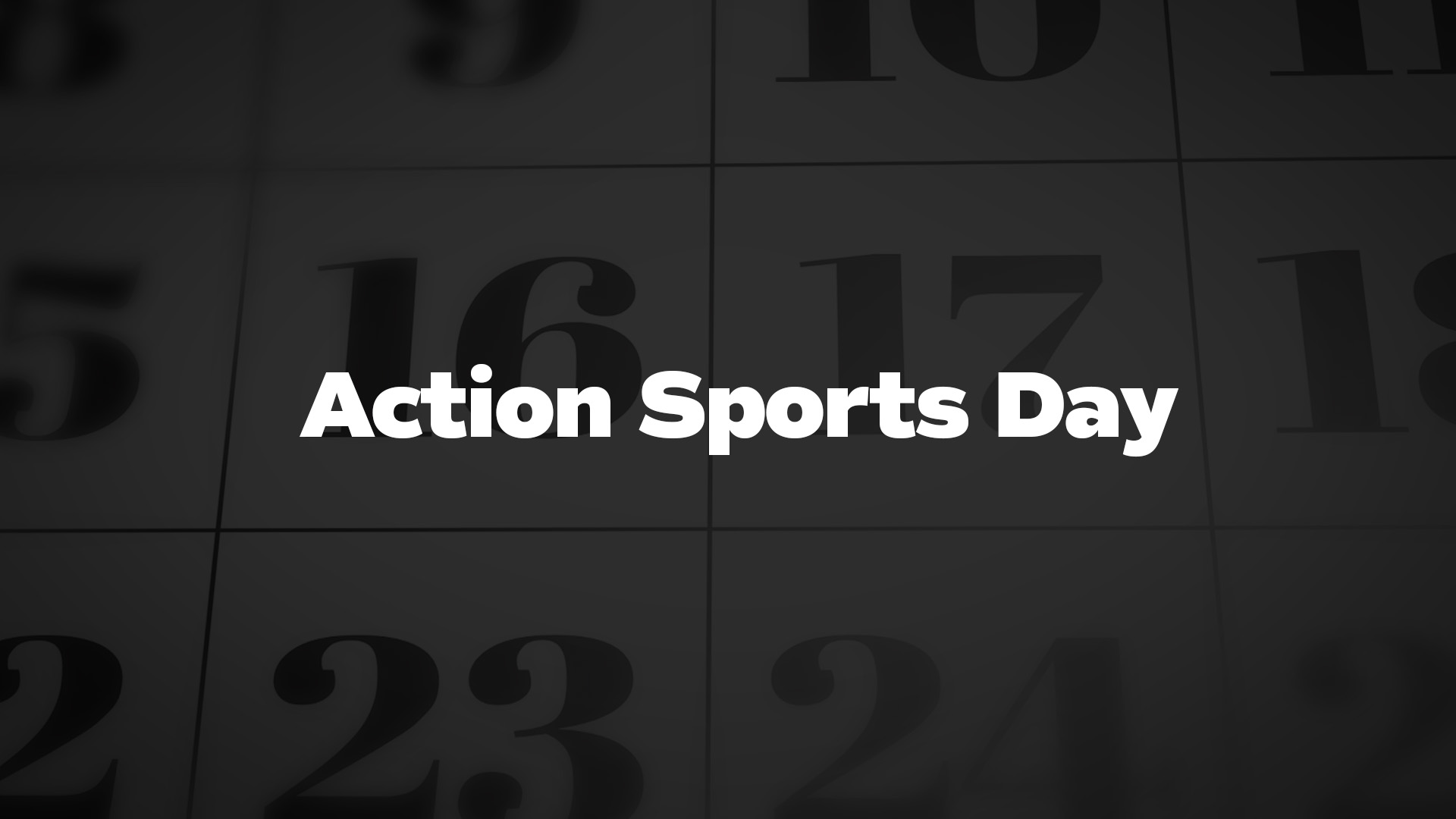 Title image for Action Sports Day