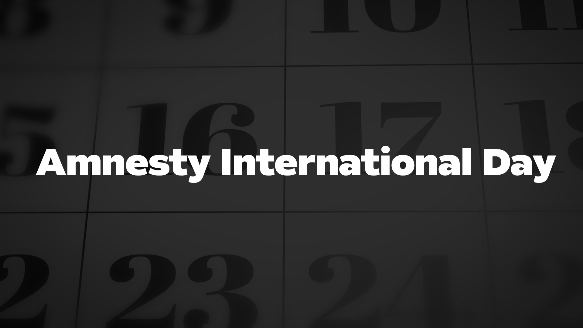 Title image for Amnesty International Day