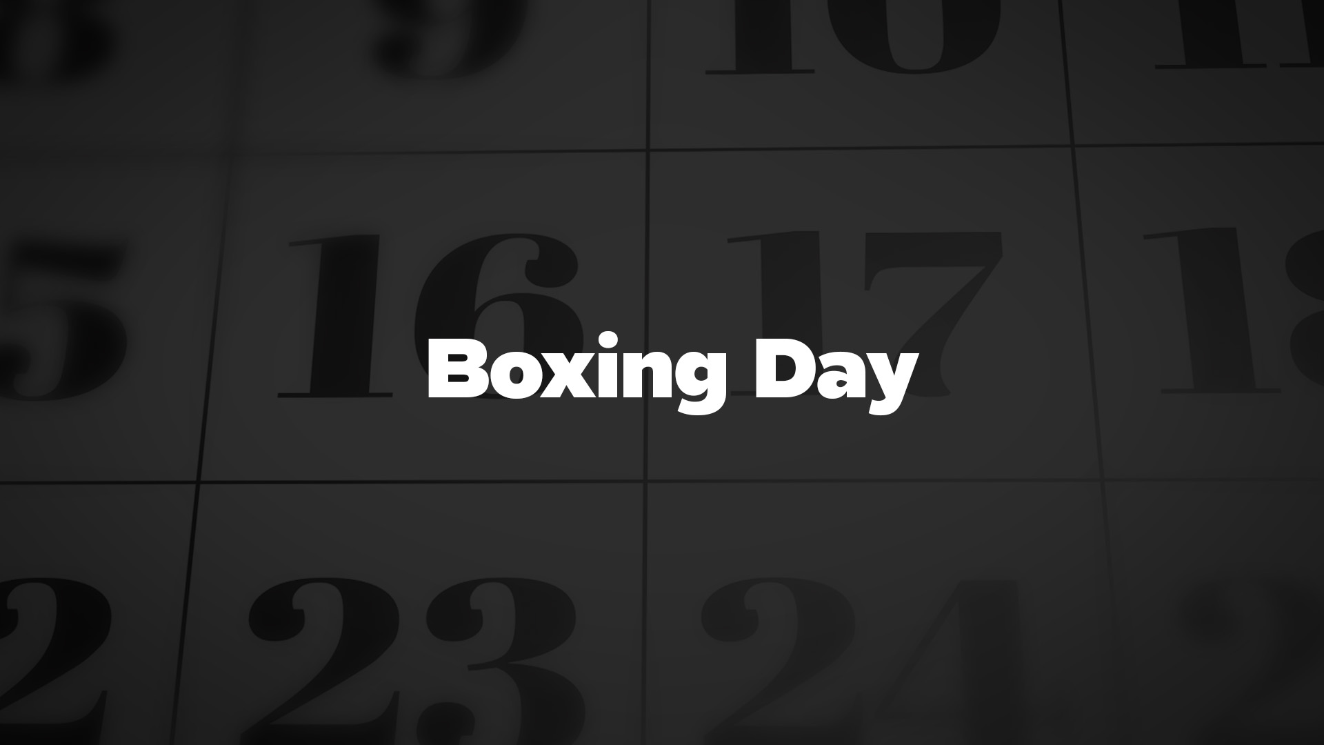 Title image for Boxing Day