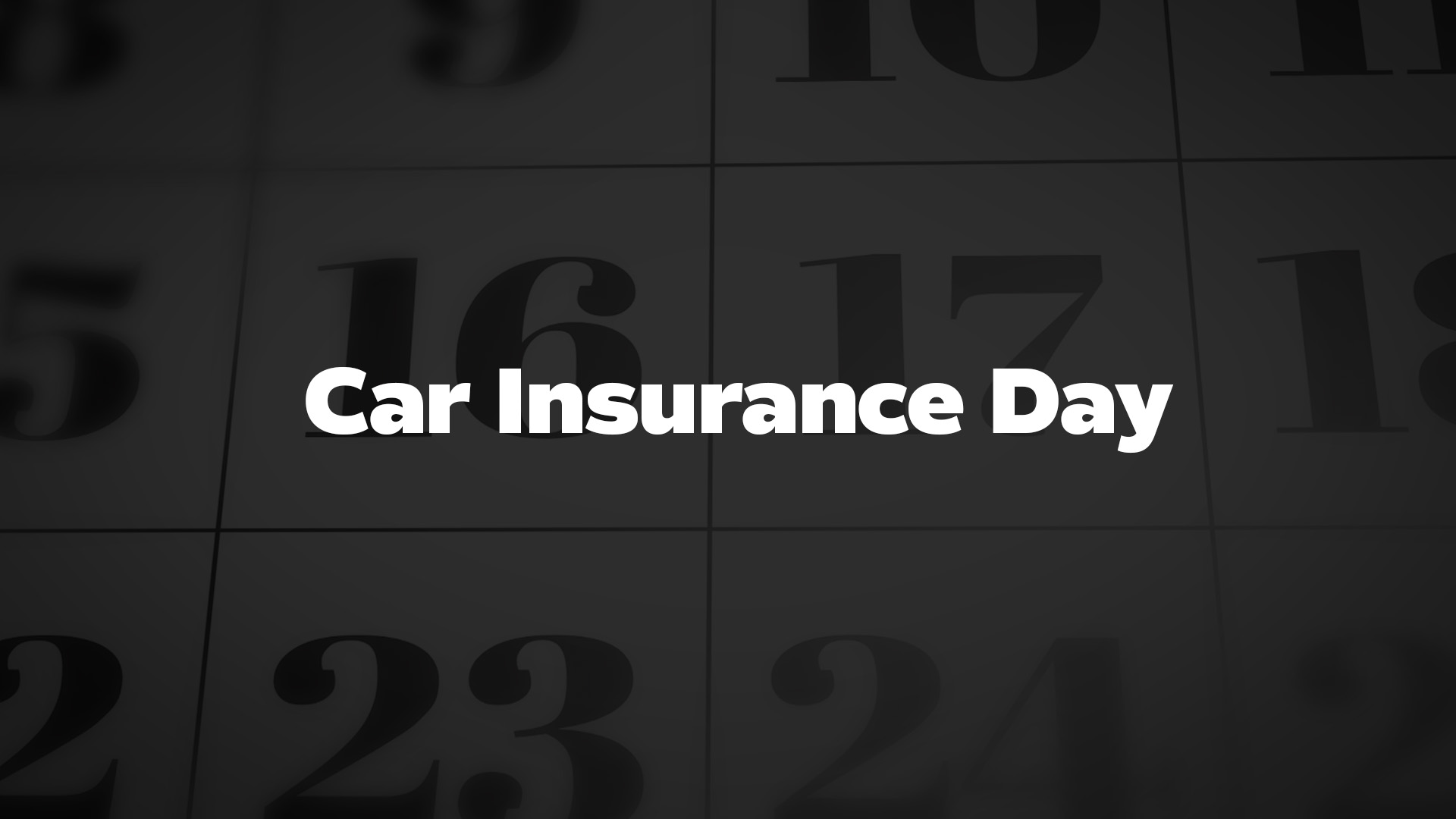 Title image for Car Insurance Day
