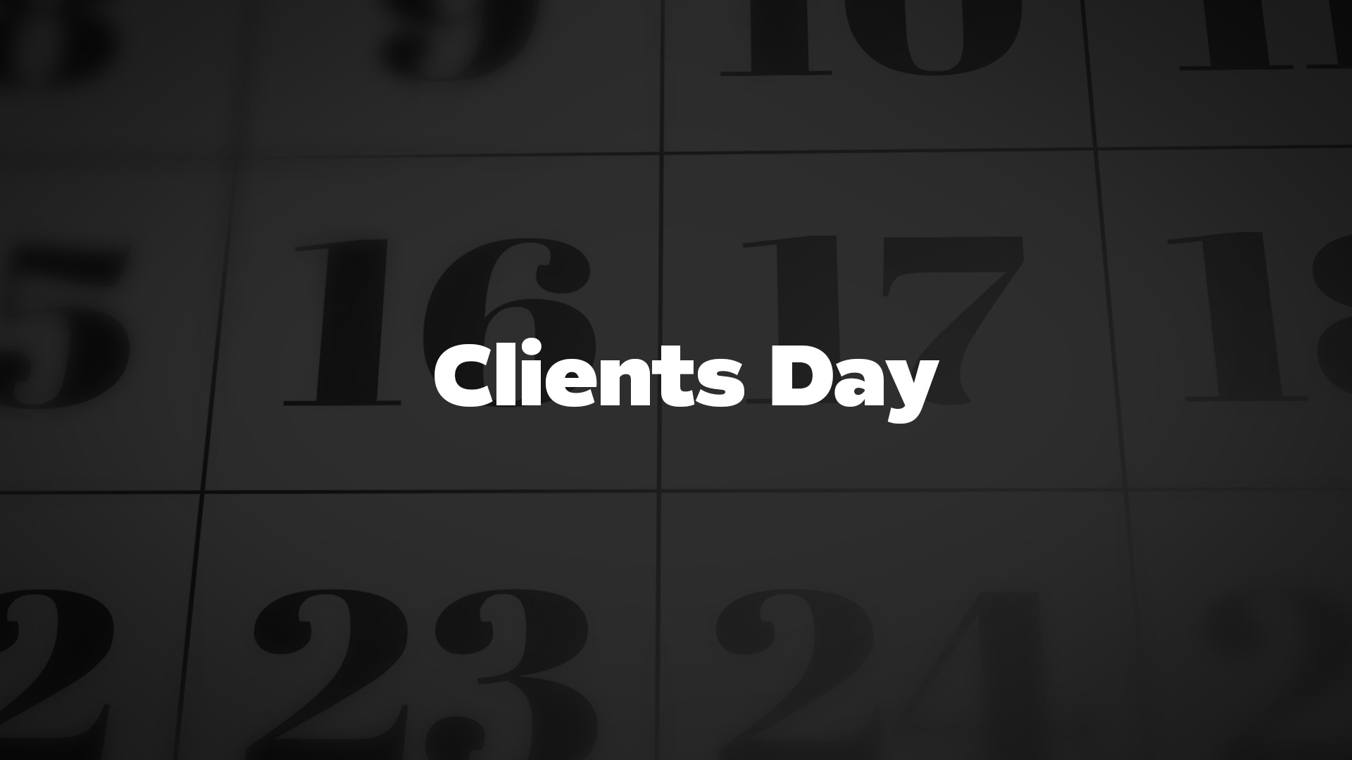Title image for Clients Day