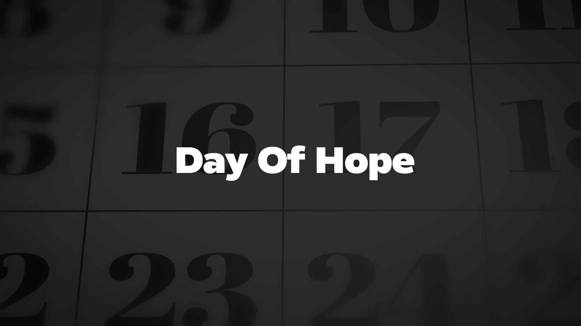 Title image for Day Of Hope