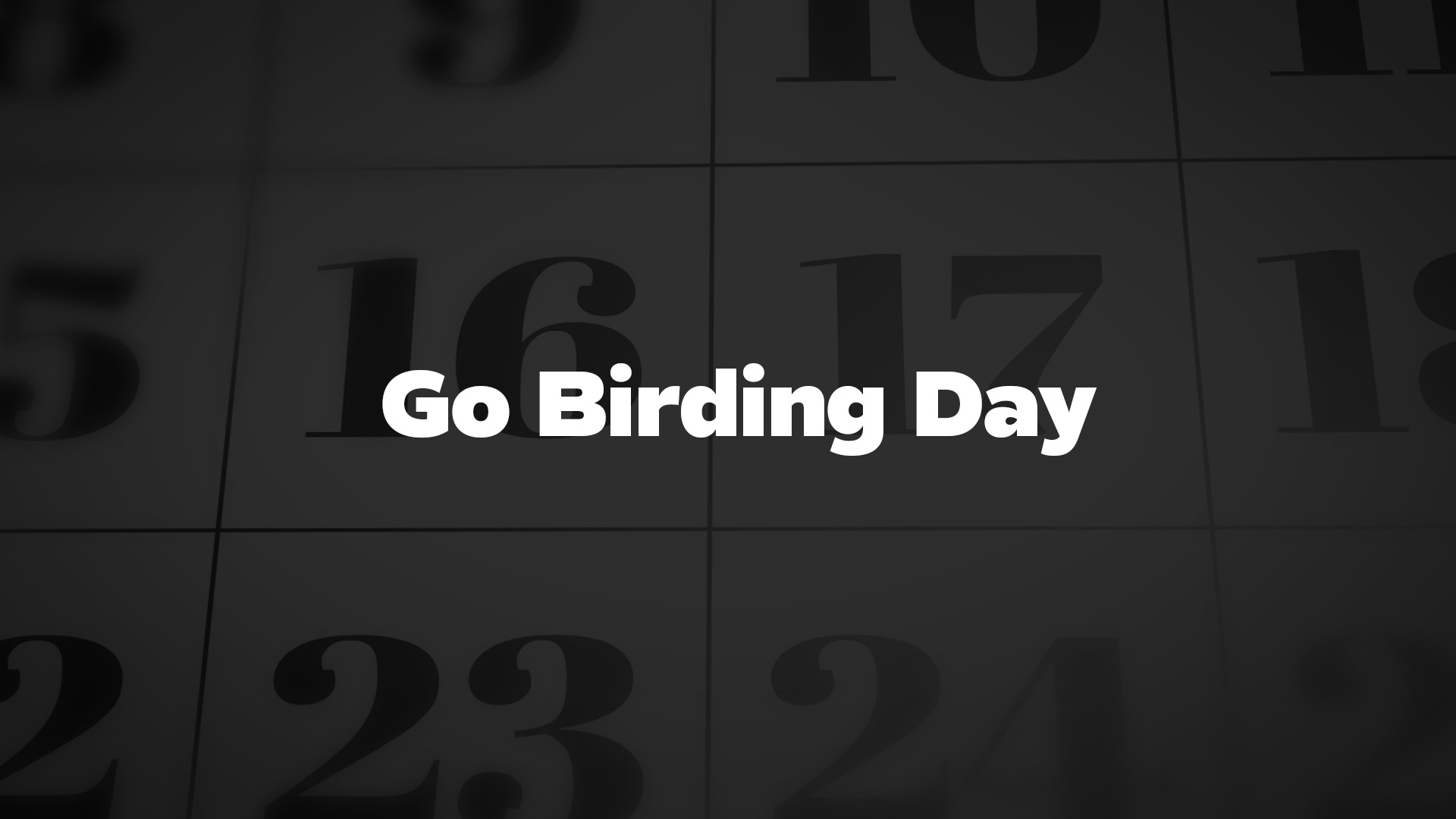 Title image for Go Birding Day