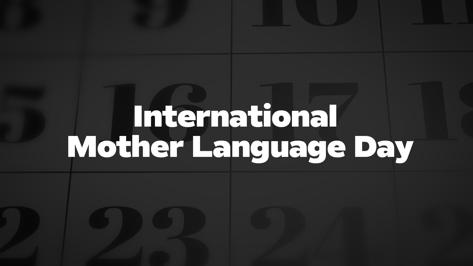 Title image for International Mother Language Day