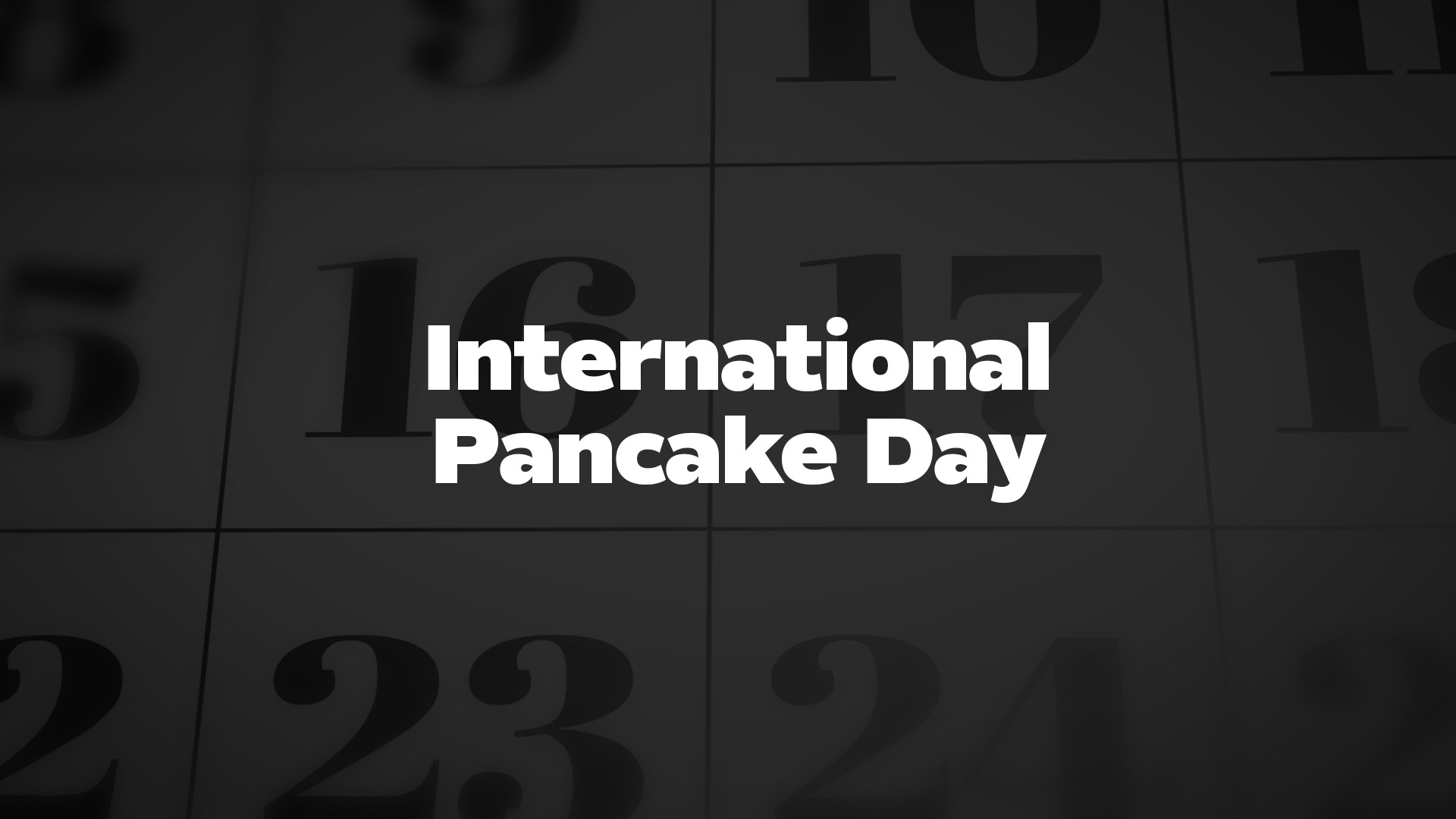 Title image for International Pancake Day