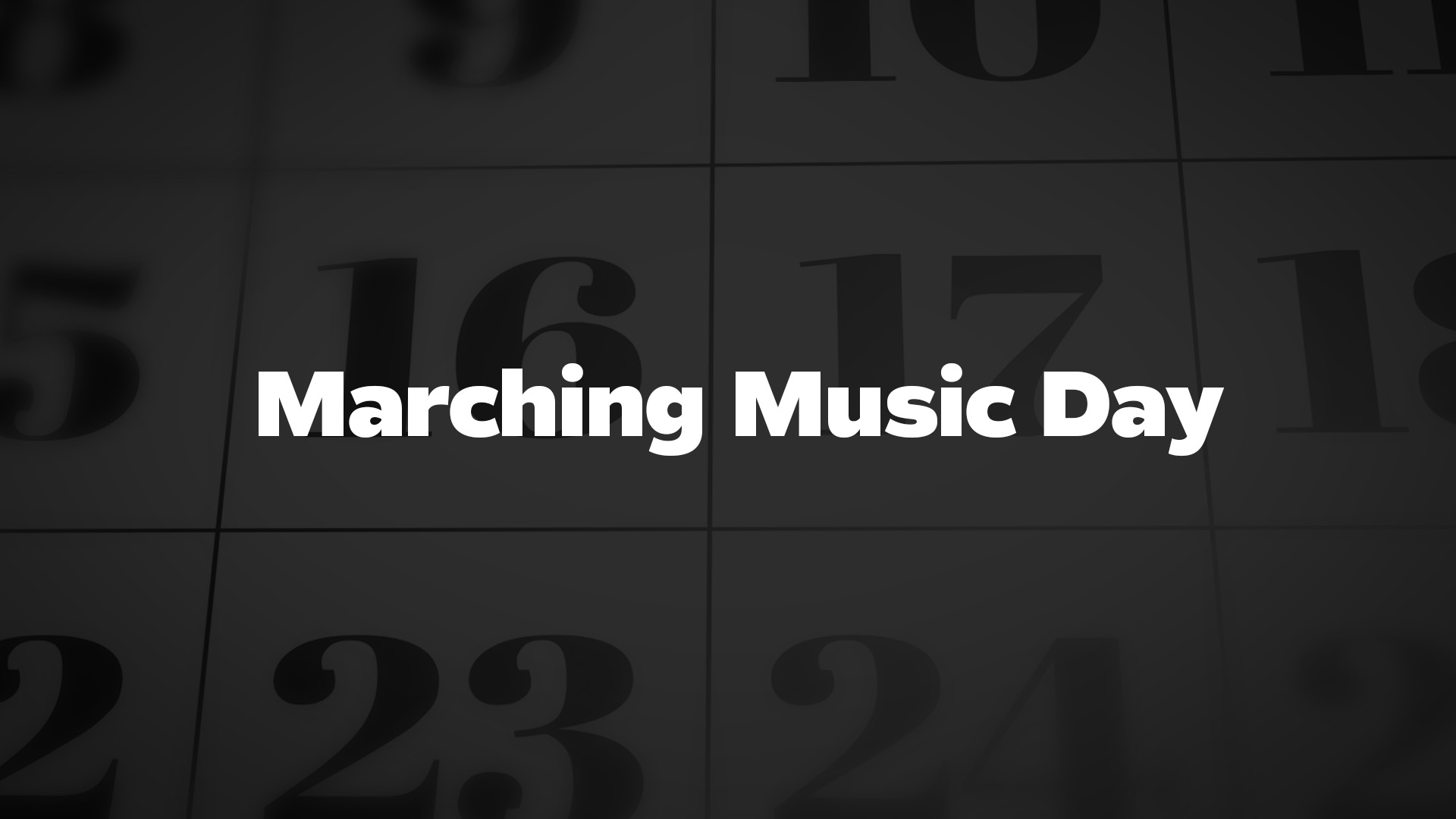Title image for Marching Music Day