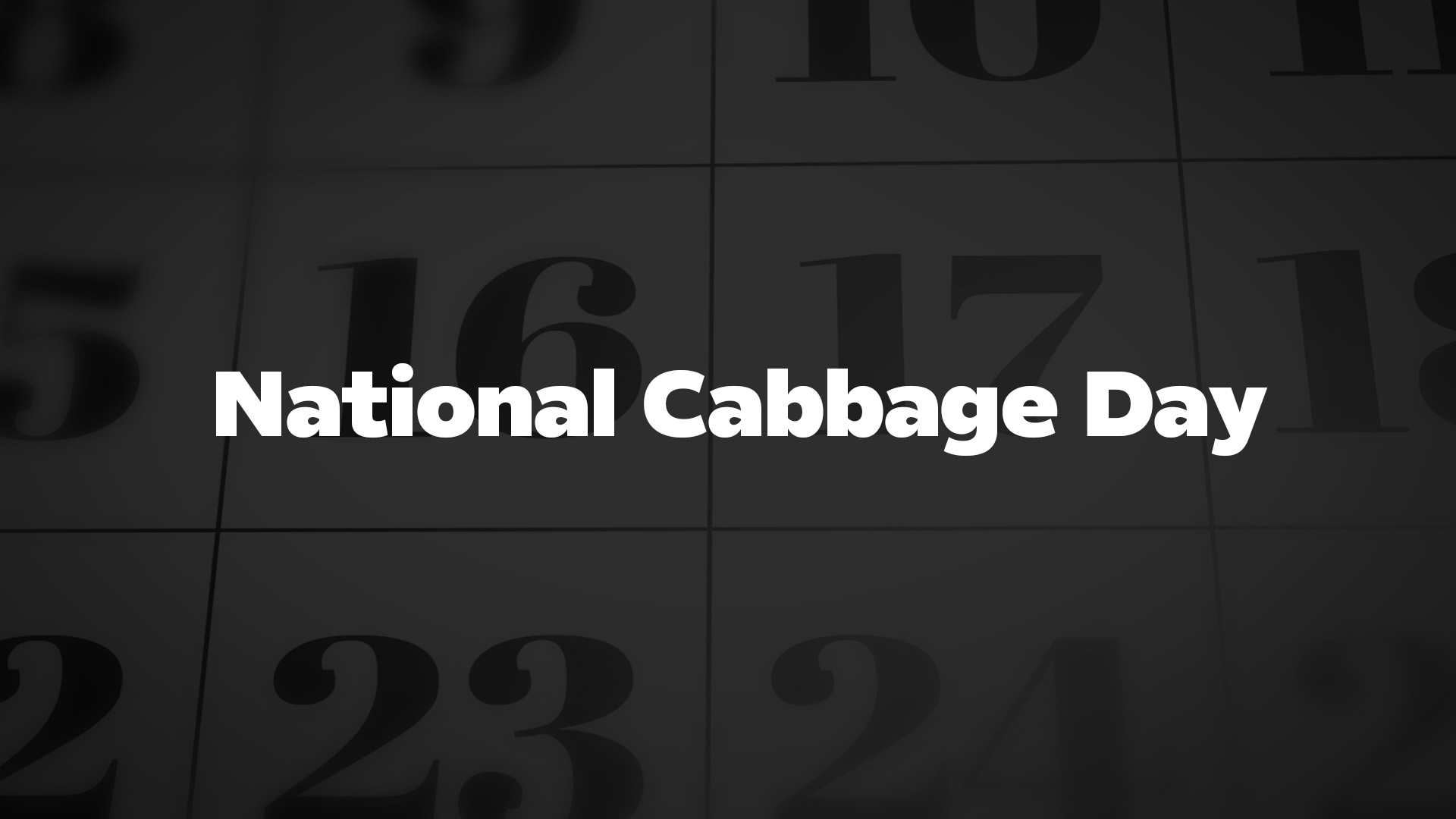 Title image for National Cabbage Day