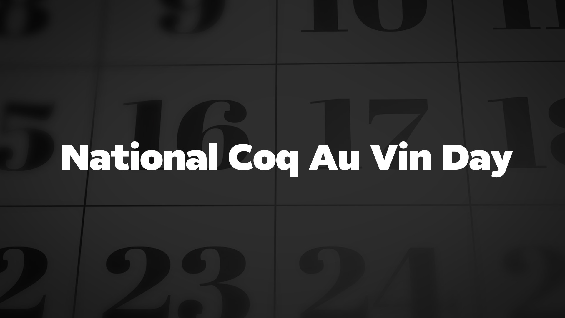 Title image for National Coq Au Vin Day