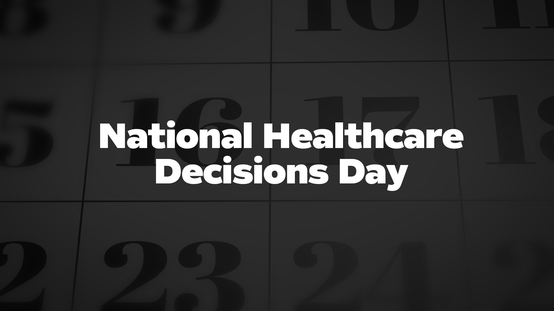 Title image for National Healthcare Decisions Day