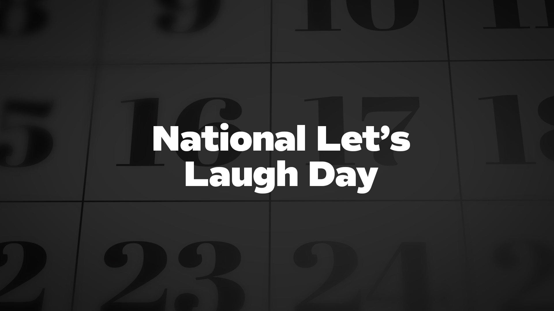 Title image for National Let’s Laugh Day