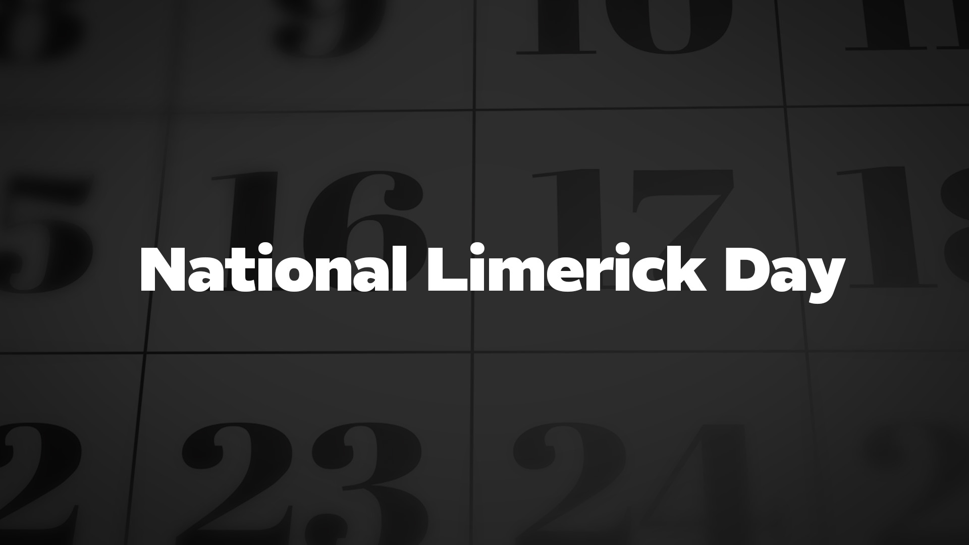 Title image for National Limerick Day