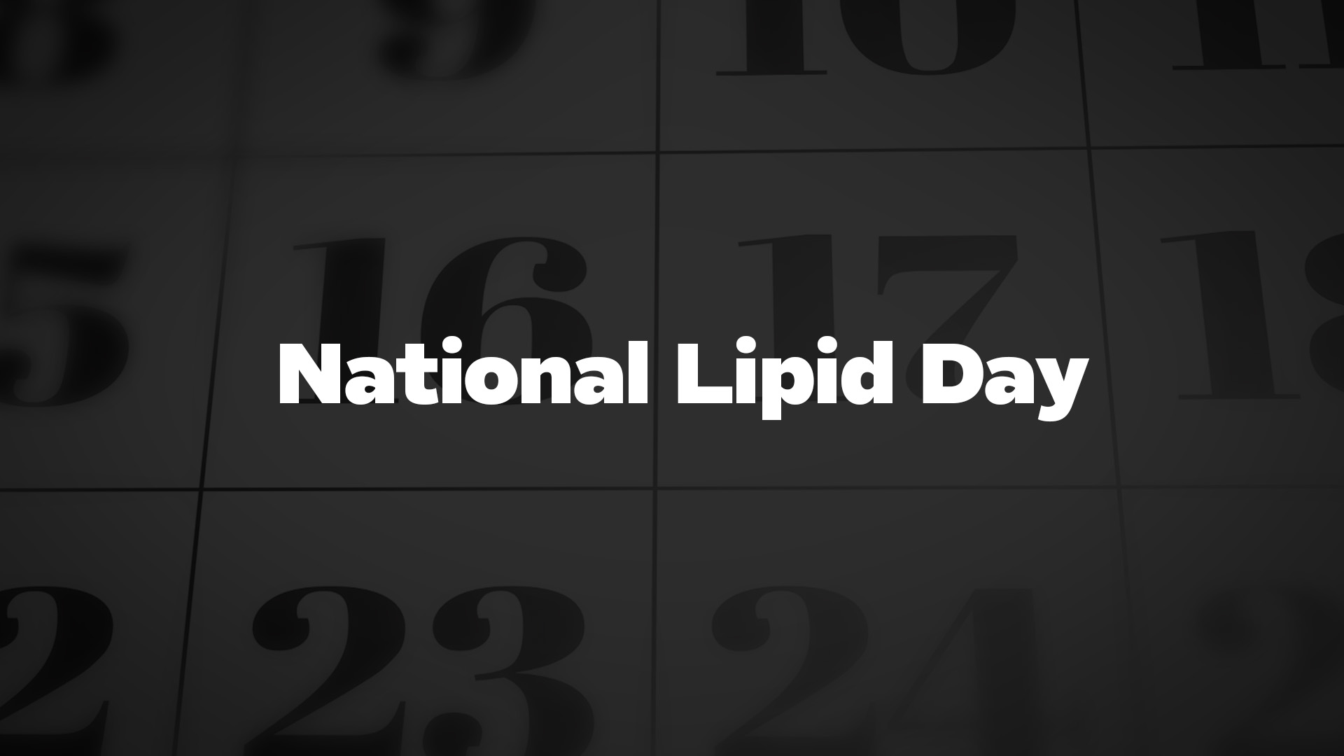 Title image for National Lipid Day
