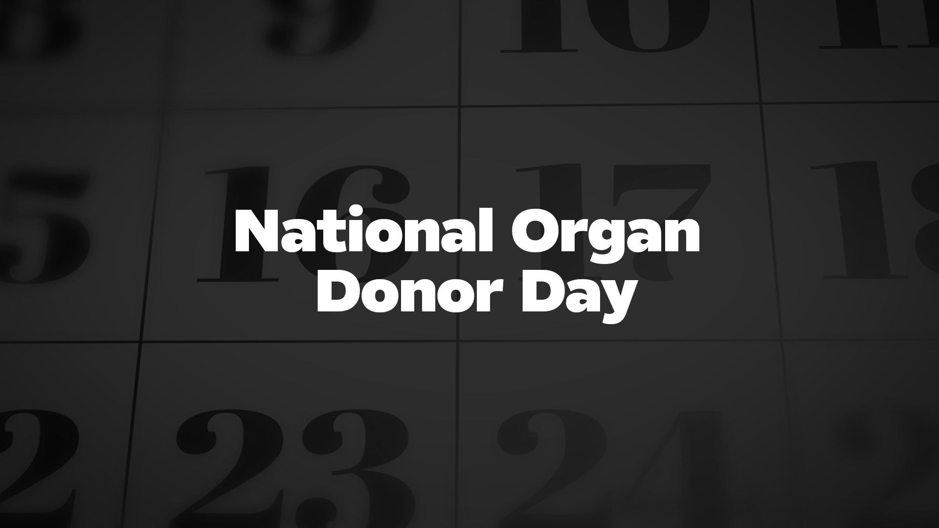 Title image for National Organ Donor Day